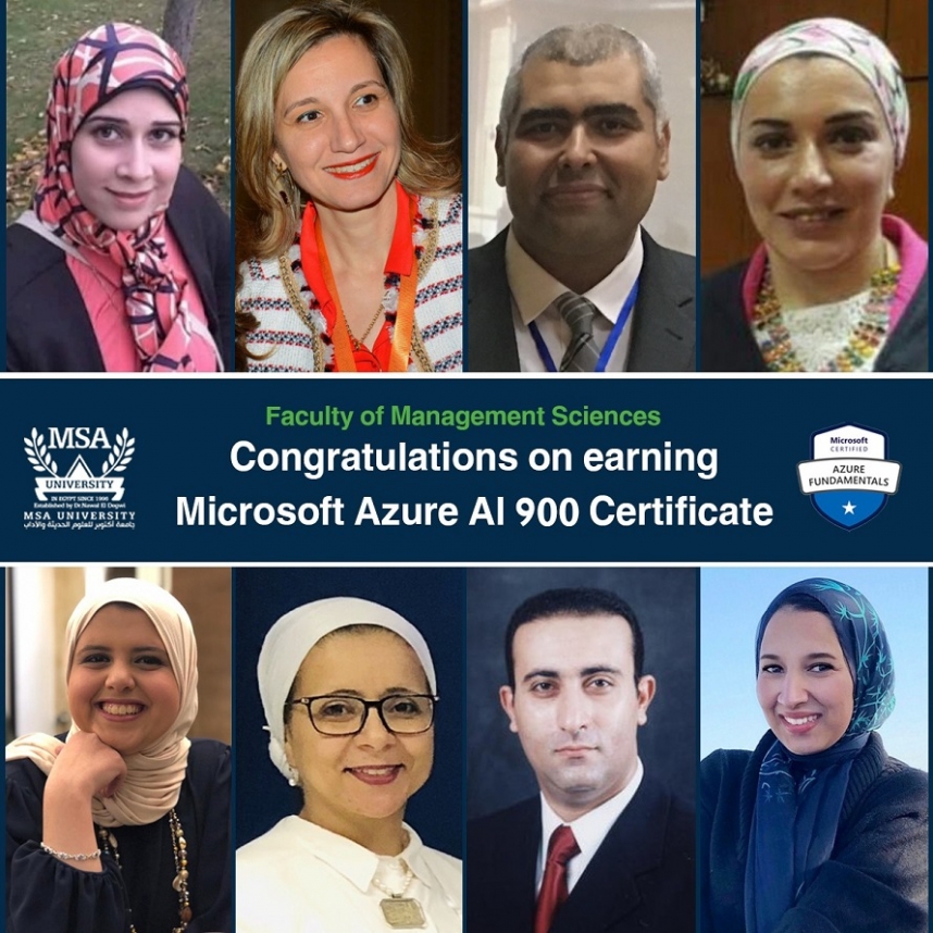 Faculty of Management Sciences Staff Members & Students – Microsoft Azure 900 AI Certification
