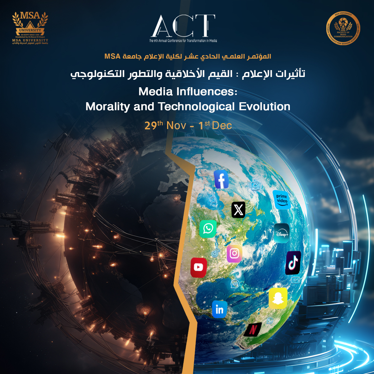 Media influences Morality and Technological Evolution