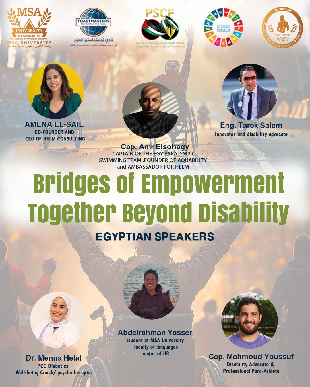 Bridges of Empowerment – Together Beyond Disability egyptian Speakers